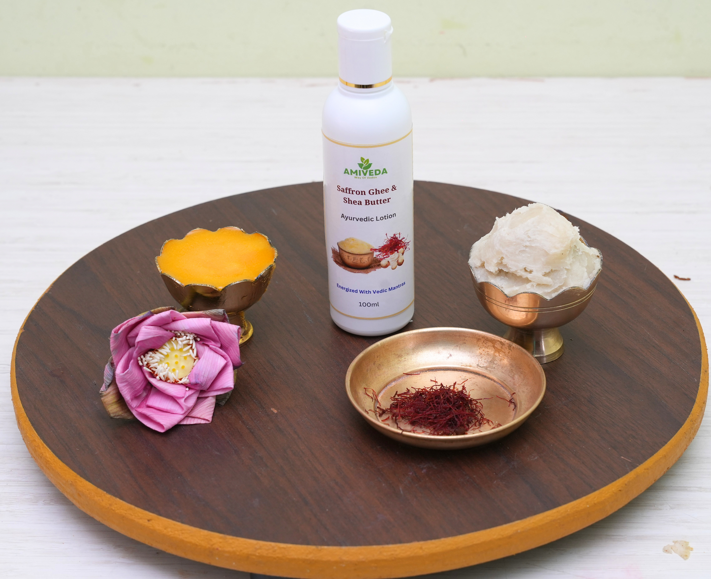 Baby whitening body lotion -Saffron, Ghee, & Shea Butter